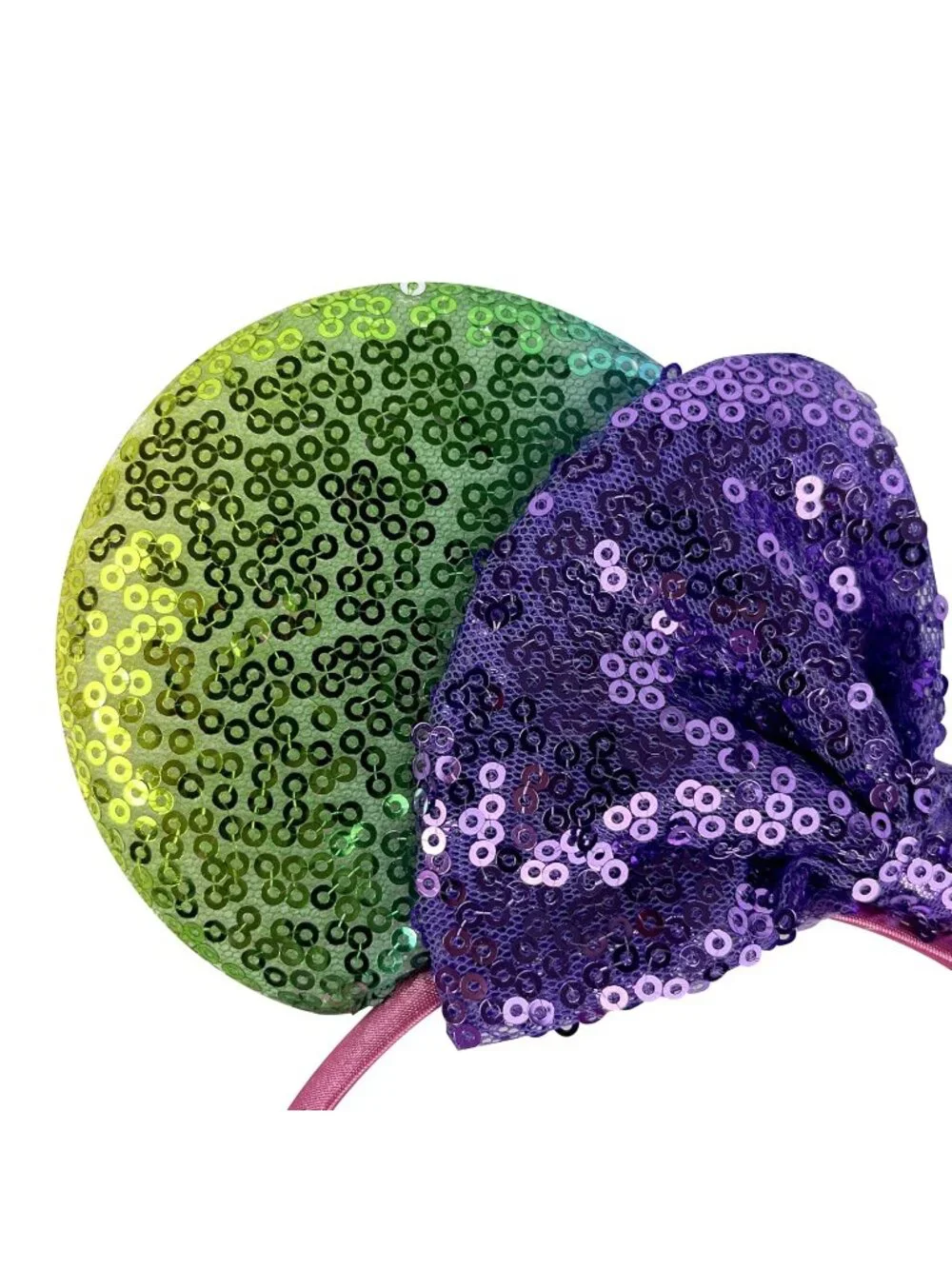 Women Colorful 3 Shiny Bow Mickey Mouse Hair Headband For Cosplay